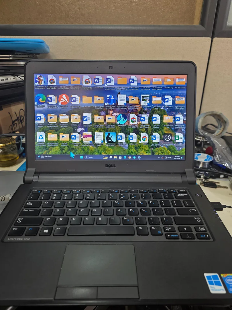 Laptop powered on and tested after repair at SUZU PC and Web in Atlanta, GA