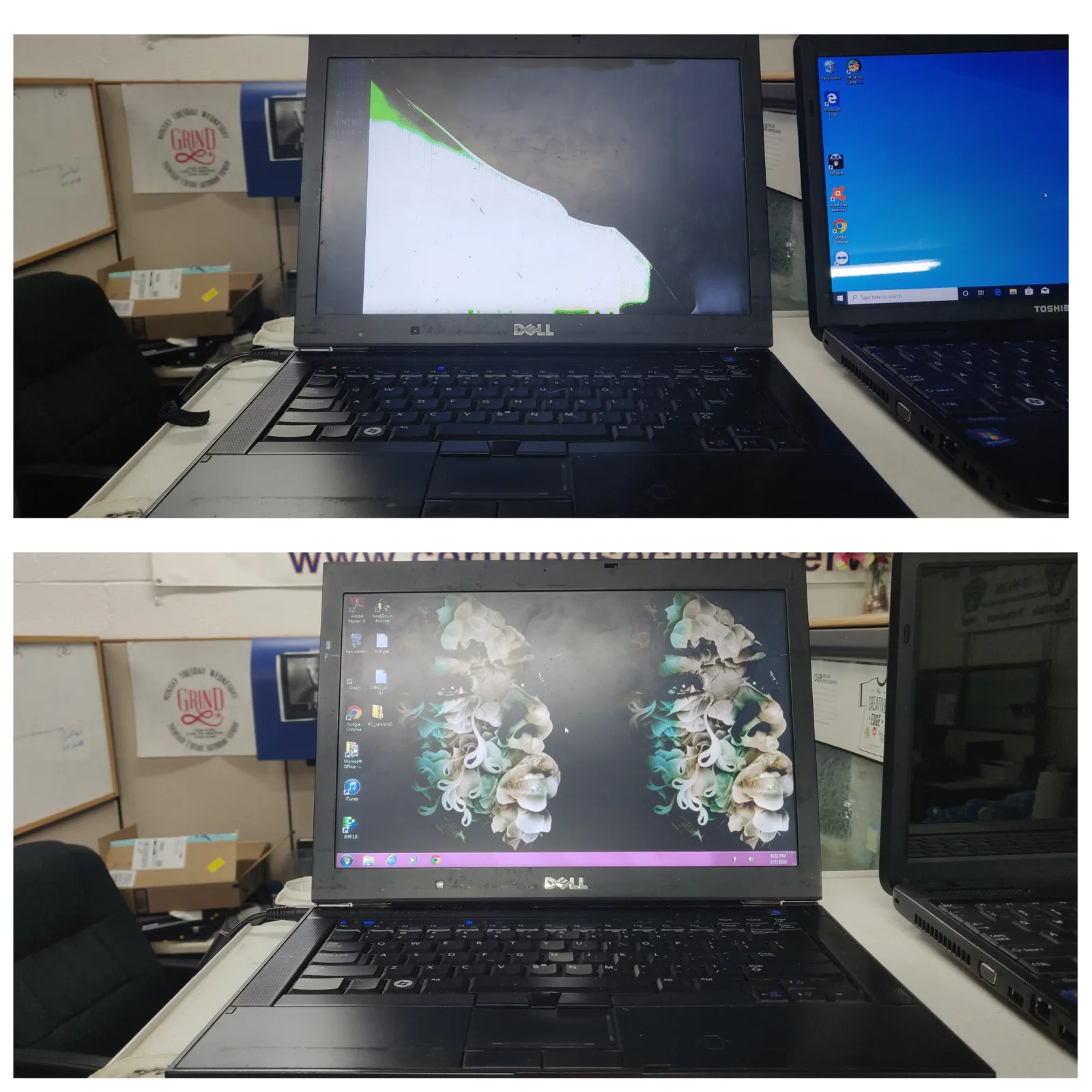 Laptops repaired and tested at SUZU PC and Web in Atlanta, GA