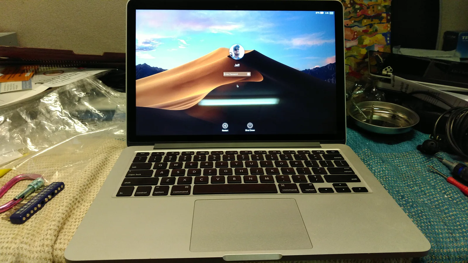 MacBook repaired and running macOS at SUZU PC and Web in Atlanta, GA
